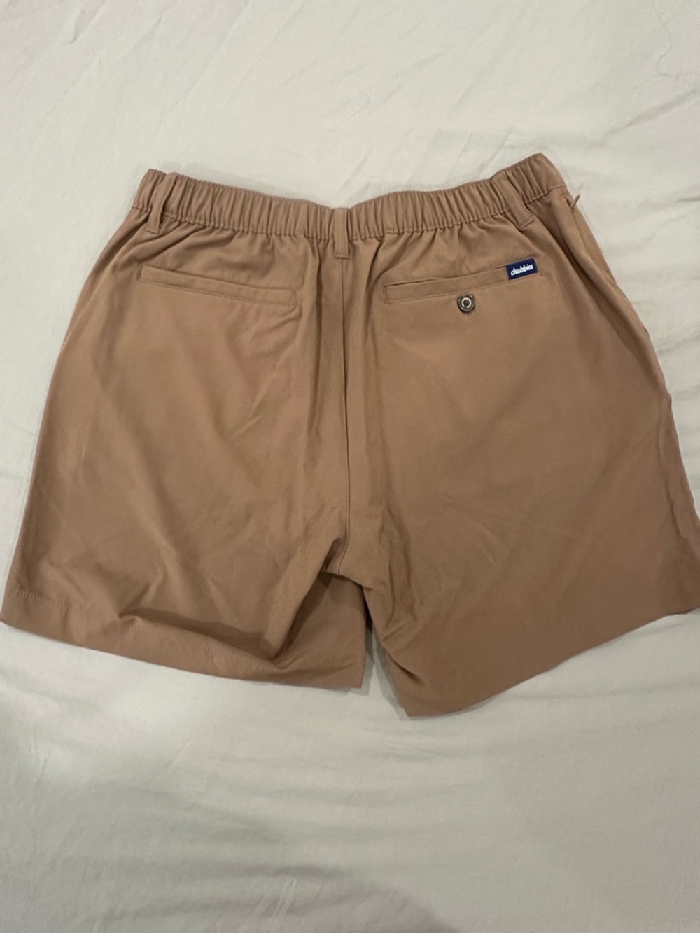 chubbies Everywhere Brown Hybrid Shorts with Navy Drawstring - Picture 5 of 9